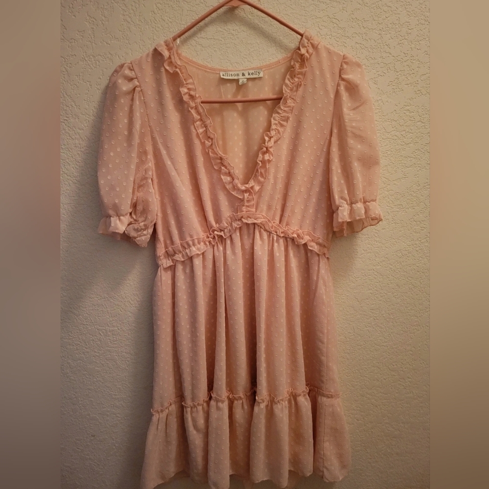 Allison & Kelly Pink Barbiecore/Fairy-core/Kawaii Mini Dress Size M